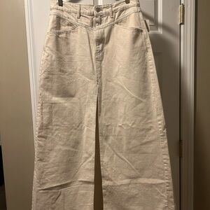 We The Free Cream Maxi Skirt